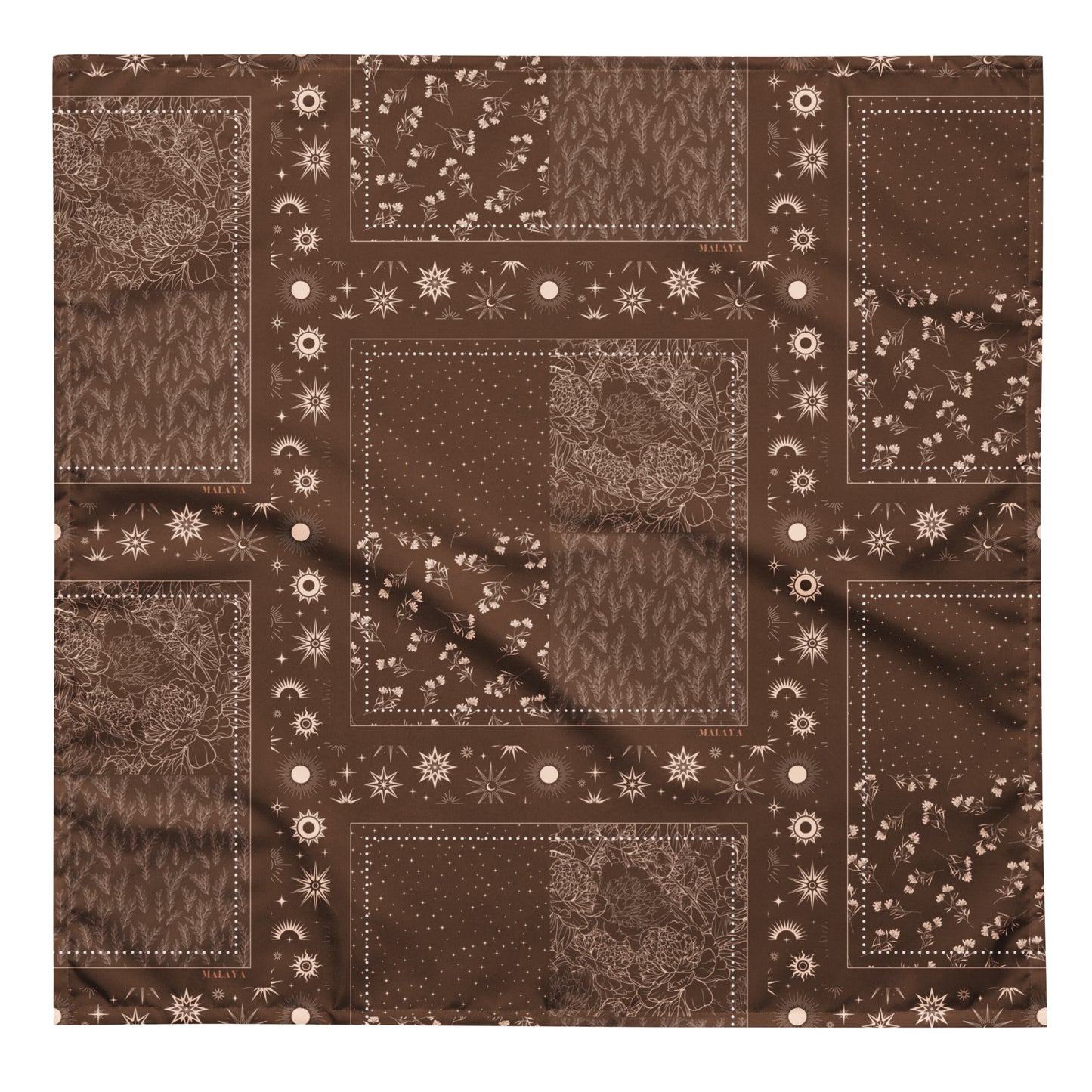 Patchwork Bandana in Brown