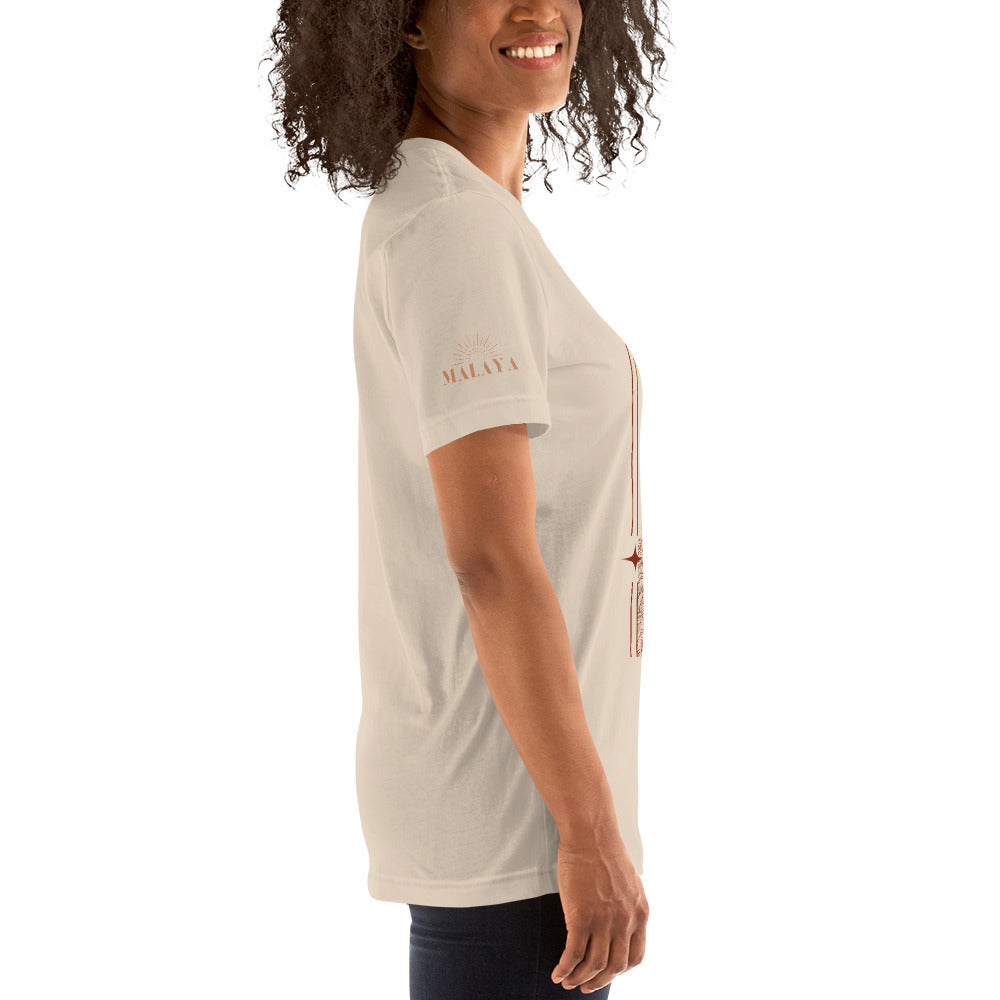 DESERT SOUL Unisex T-Shirt in Soft Cream - Front Graphic