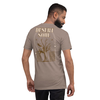 DESERT SOUL (Back Graphic) Unisex T-Shirt in Pebble