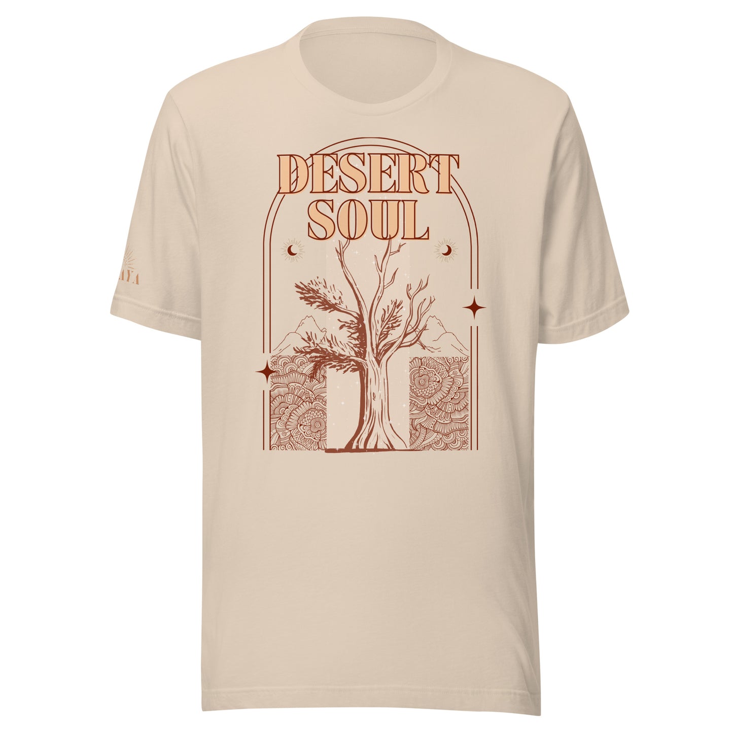DESERT SOUL Unisex T-Shirt in Soft Cream - Front Graphic