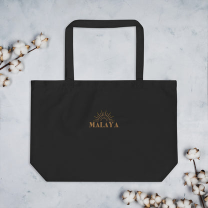 MALAYA Embroidered Organic Cotton Tote Bag